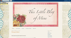 Desktop Screenshot of littleblogofmine.com